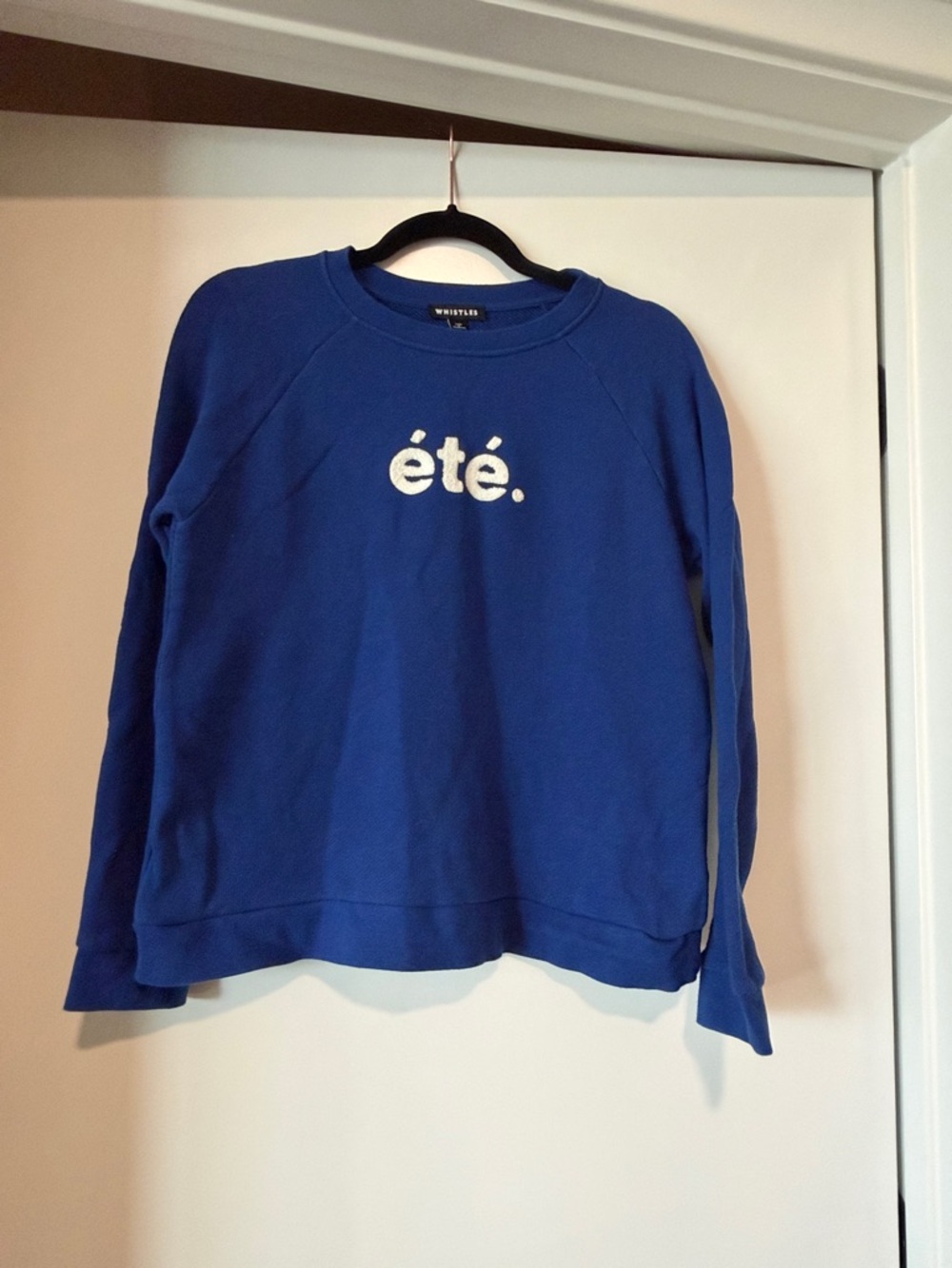 Whistles Royal Blue 'été' Crewneck Sweater